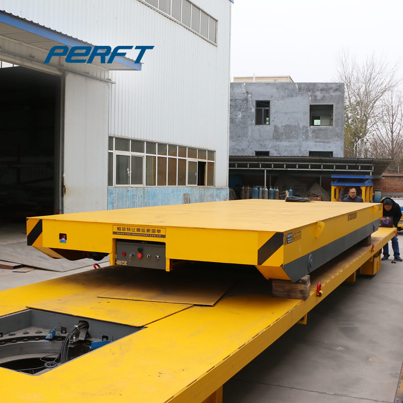 Automated rail transfer cart for handling steel tube