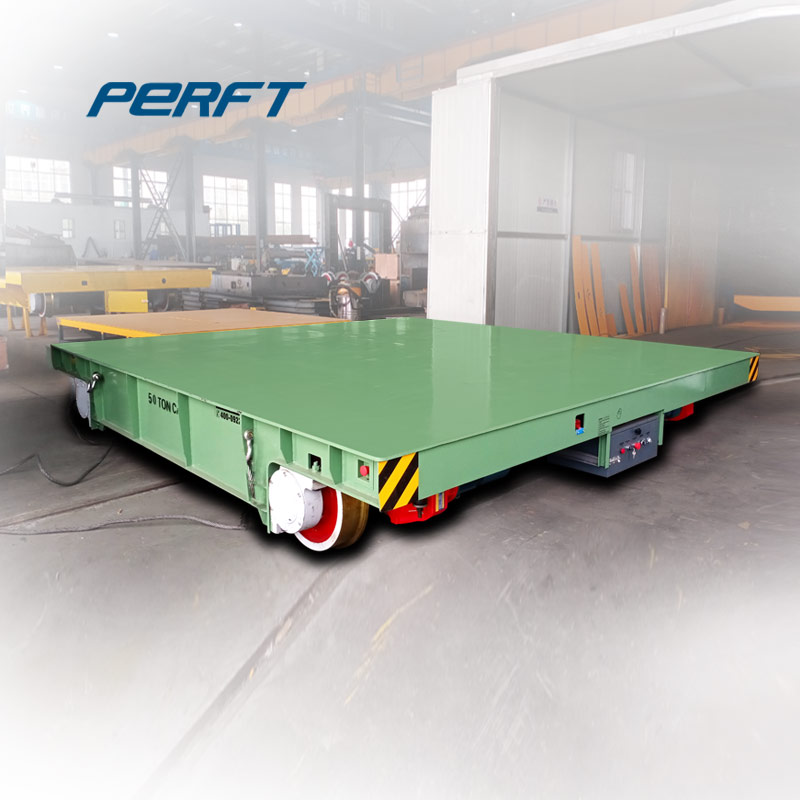 Low voltage and safe rail transfer cart for cart