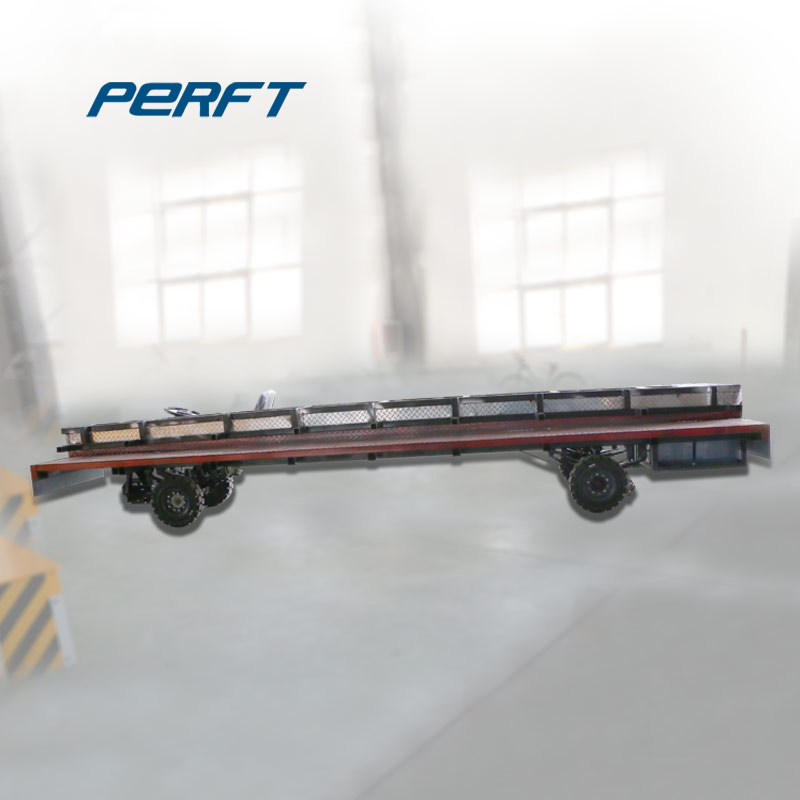 Battery trackless truck for material handling