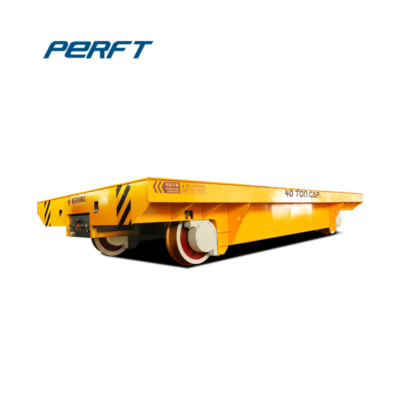 Electric Rail Flat Car Steel Coil Car Factory on Curved Truck