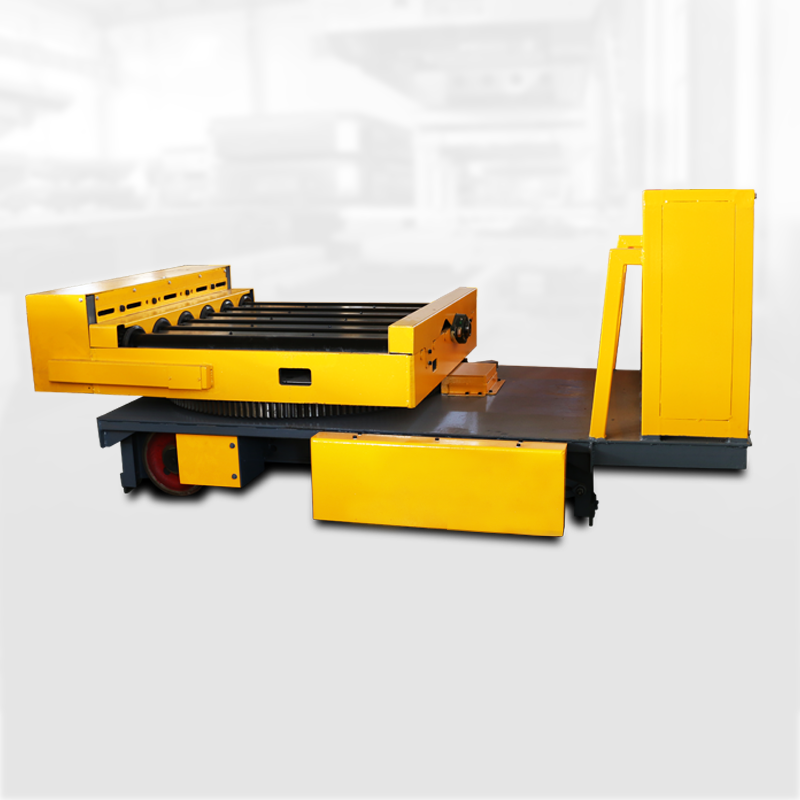 Steel Factory Using Automated Transfer Tool Motorized Trolley