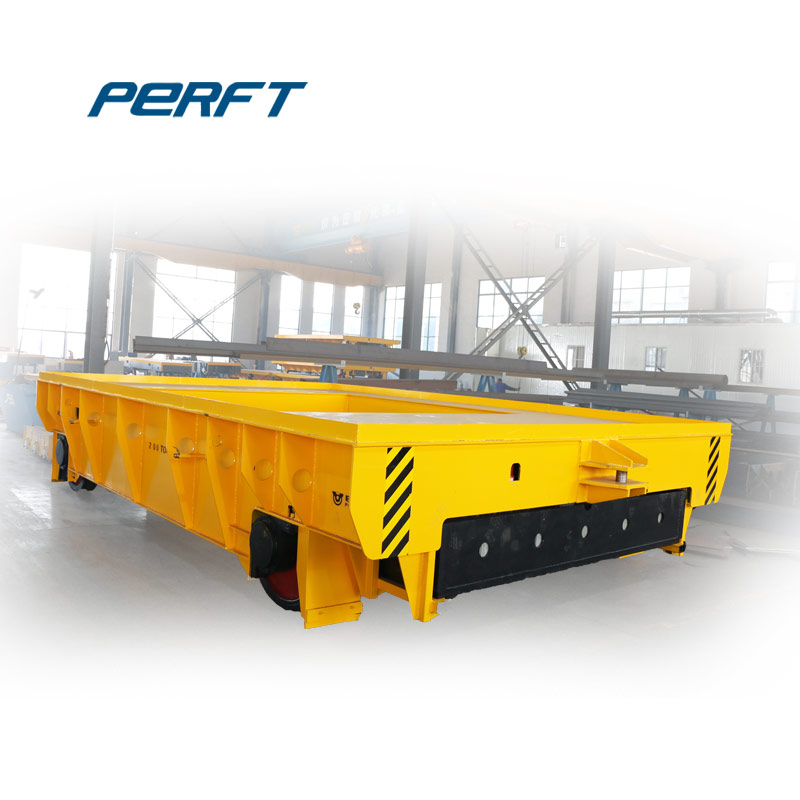 steel industry rail transfer cart battery power flat car