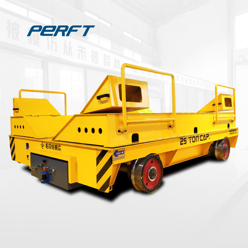 The Remote Control 10 Ton Heavy load  Electric Transfer Platform on Rails for warehouse