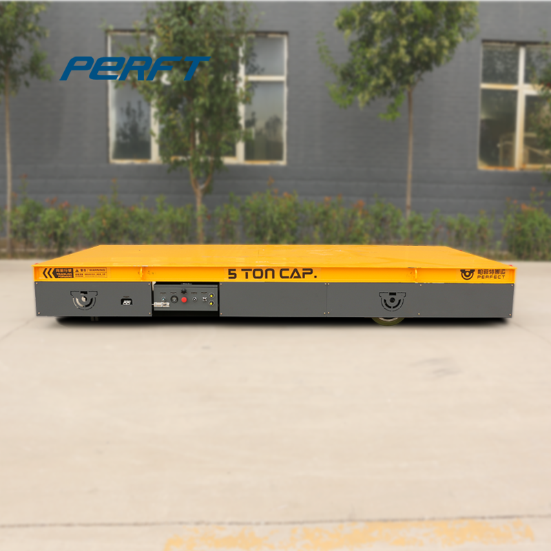 The Heavy Load Agv Transporter Motorized Transfer Wagon for Workshop Transportation