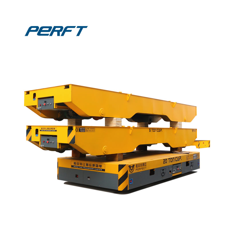 handling electric rail flat car motorized transfer trolley 350t for steel products