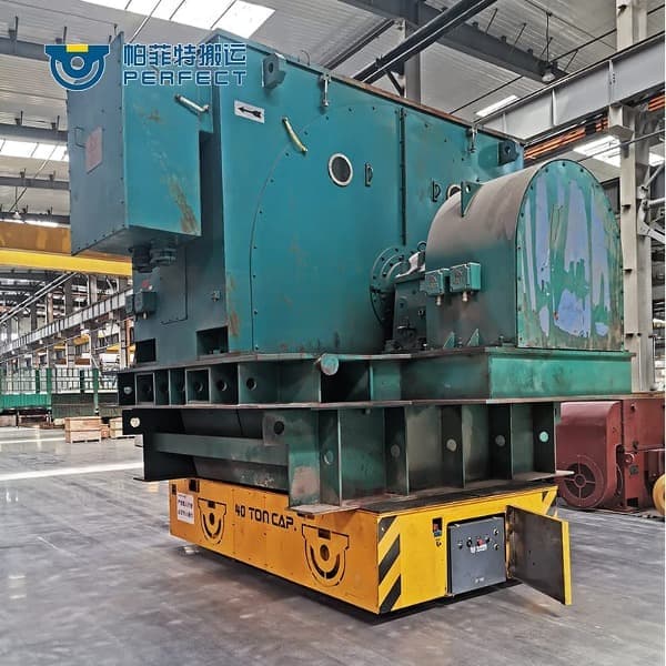 Export electric 50T Transfer cart to move heavy steel parts