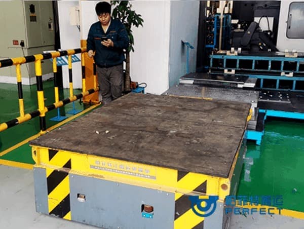 trackless transfer cart load 10T for handling steel parts